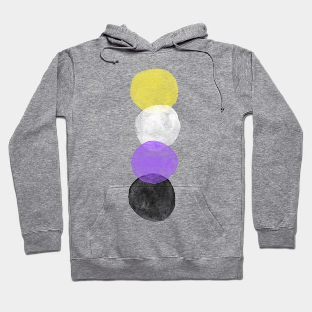 Nonbinary Pride Bubbles Hoodie by inSomeBetween